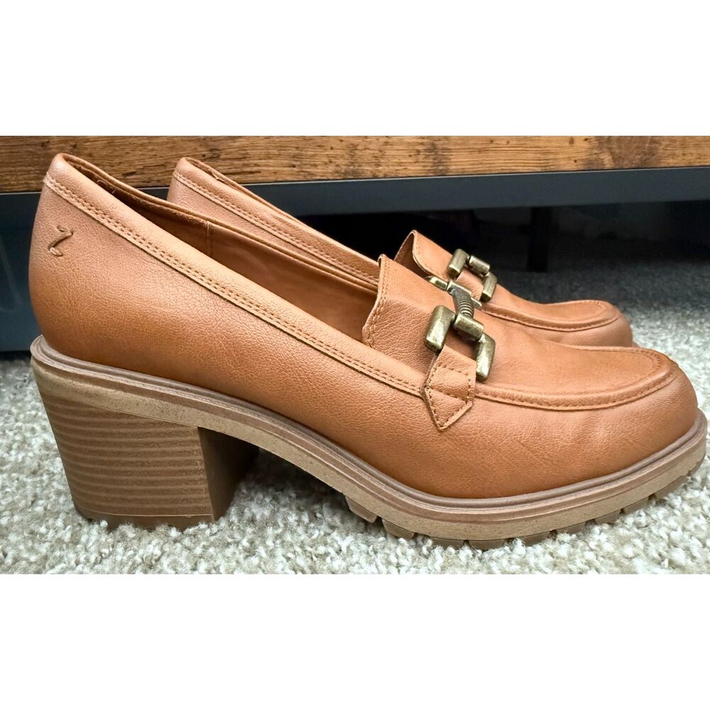 Zodiac Gemma Brown Chunky Loafers Size 9.5 - Picture 6 of 8